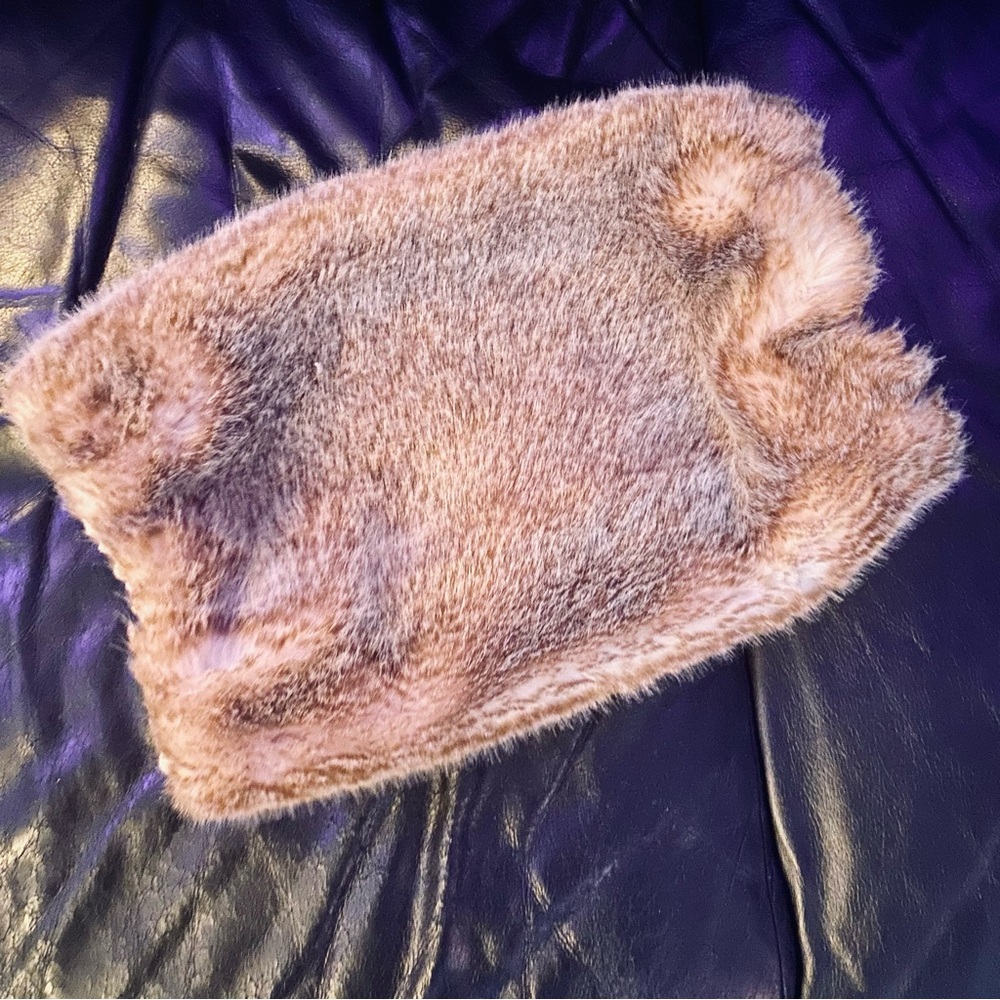 Restoration Hardware Faux Fur Handwarmer 🤎